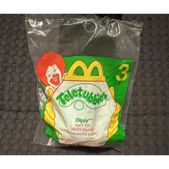 McDonalds 2000 Clip on Toy TELETUBBIES DIPSY #3 NEW SEALED - Picture 2 of 3